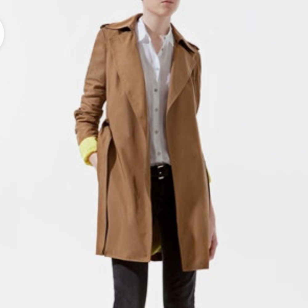 Zara Basic Tan Trench Coat